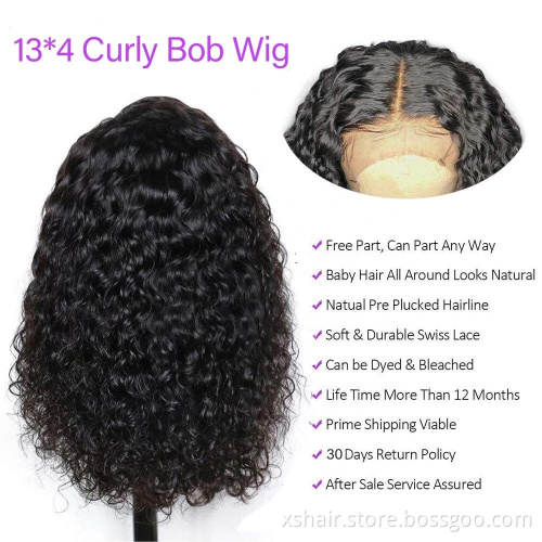 Morden Style 360 Full Lace 30 Inch 613 Virgin 250 Density 200% Kinky 12A 100% Human Hair Pixie Wig